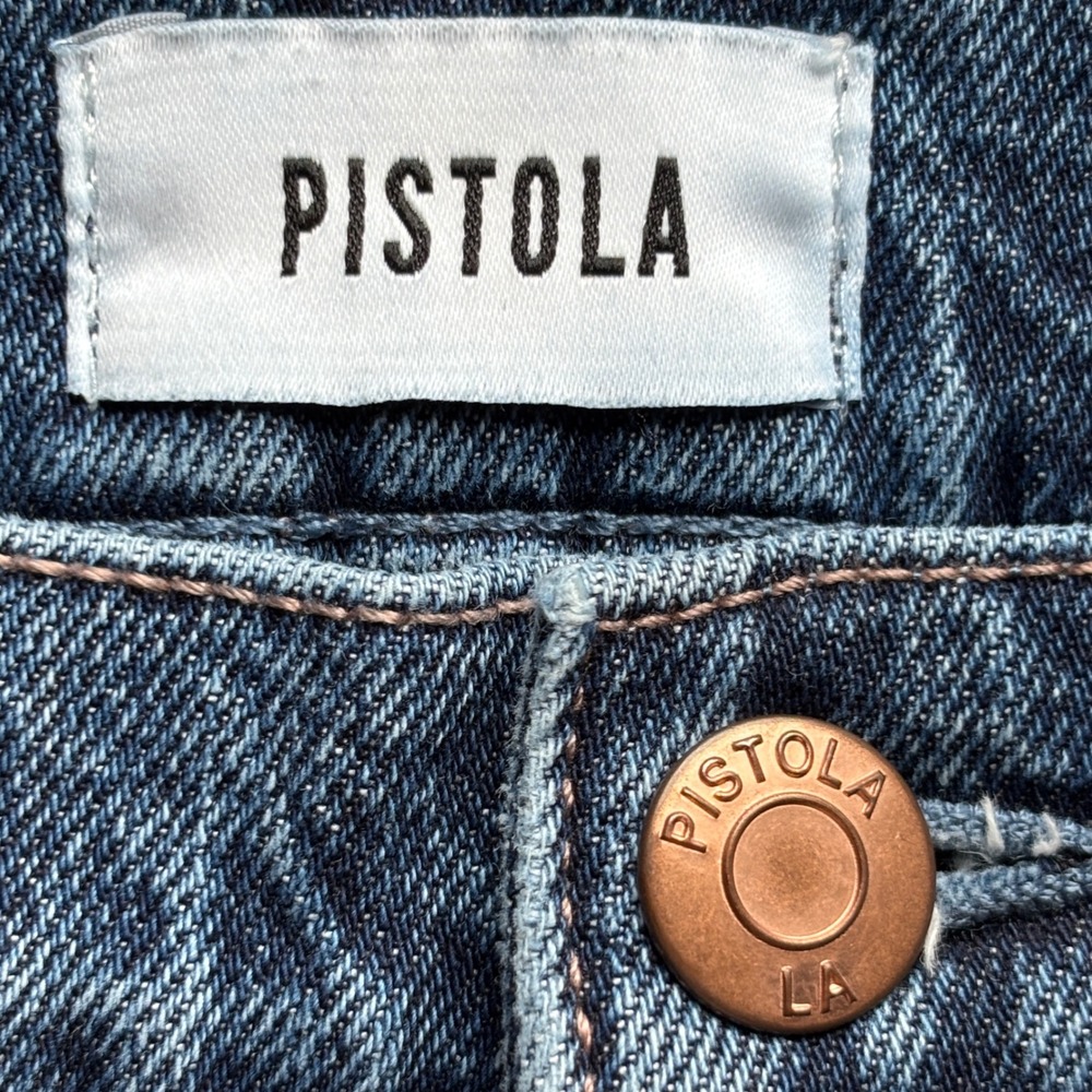 Pistola Women's Chic Victory High Rise Straight Leg Timeless Jeans Blue Denim 28 - Picture 9 of 13